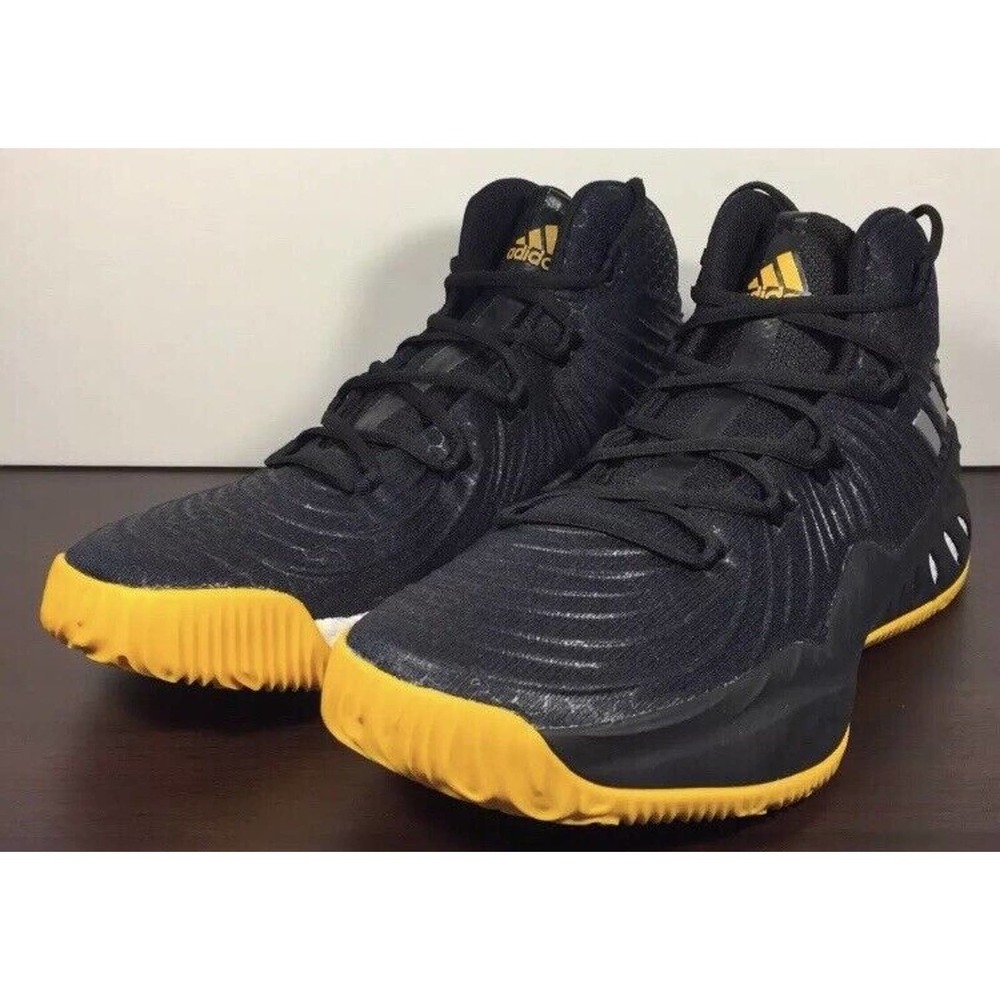Adidas Crazy Explosive 2017 Basketball Shoes Black Yellow Mens Size 18